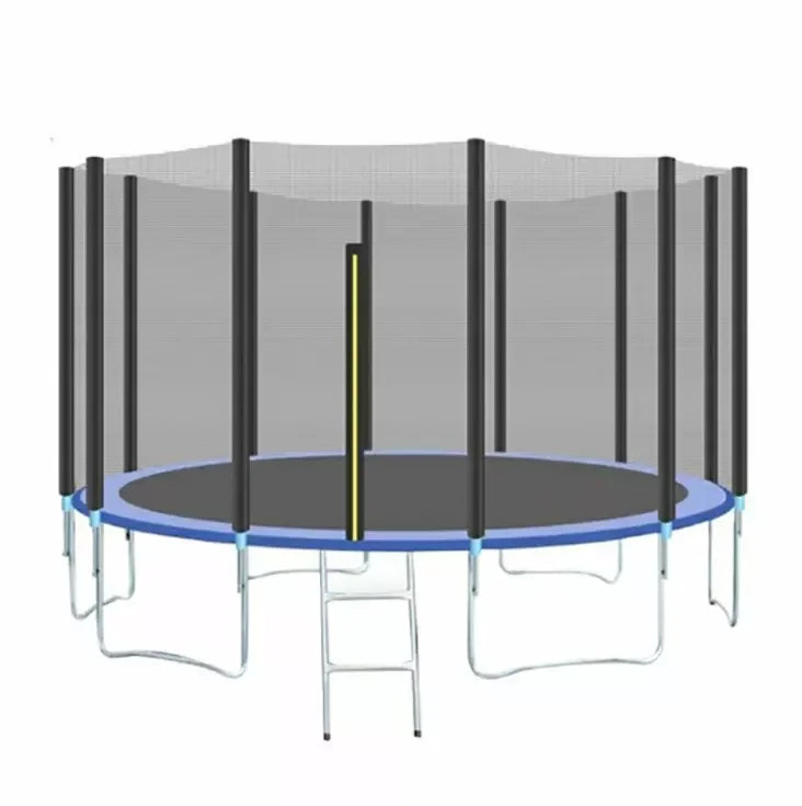 Recreational Outdoor Trampoline With Ladder Safety Net and Basketball Hoop Factory Sale Price