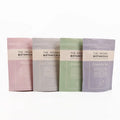 Customized Printed Resealable Food Grade Ziplock Doypack Moisture-proof Zipper Kraft Paper Bag Tea Bag With Tear Notch