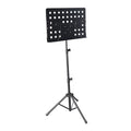 Adjustable Foldable Steel Music Stand Bassoon Sheet Holder Professional Concert Stage Accessory Rayyu GH-513 Black Durable