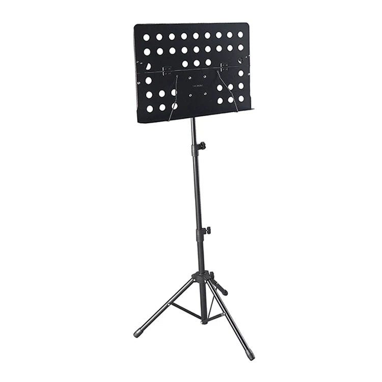 Adjustable Foldable Steel Music Stand Bassoon Sheet Holder Professional Concert Stage Accessory Rayyu GH-513 Black Durable