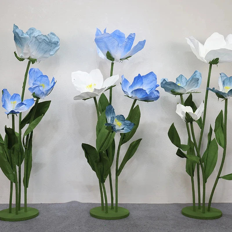 A132 Wedding Decoration Giant Paper Flowers for Decoration Wedding Artificial Garden Decor Artificial Flowers Props Wholesale
