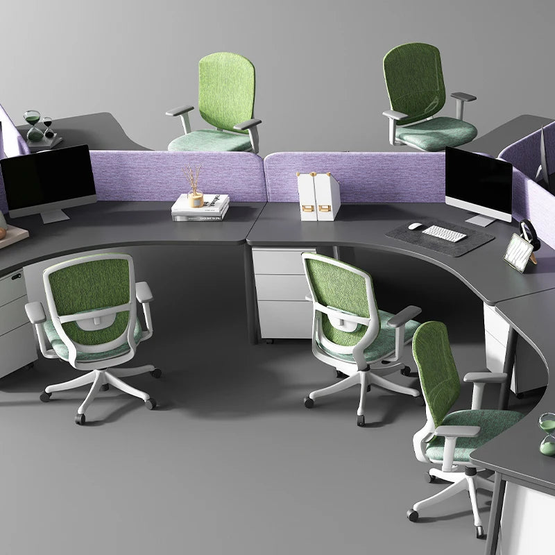 Cheap Ergonomic Office Chair Mid Back Executive Desk Staff Chair Height Adjustable Mesh Computer Chair With Lumbar Support