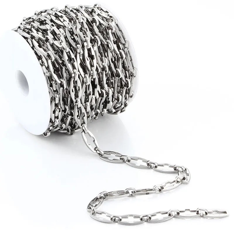 Wholesale Shiny round Stainless Steel Necklace & Handmade Cross Chain Jewelry Making Accessories Jewelry Finding & Components