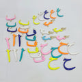 CZ8534  CZ Enameedl Multicolor Allah Religious Arabic Alphabet Initial Pendant Islamic Jewellery Supplies