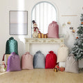 Personalized Velvet Santa Sack Blank Santa Sack Luxury Sublimation Christmas Gift Bags