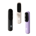 Custom Logo Hair Straightener Brush Cordless Mini Electric Hair Brush Negative Ion Hot Comb Rechargeable Hair Straightener Comb