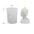 Beauty Girl Sculpture DIY Eco-Friendly Odorless Silicone Candle Molds with OPP Bag Packaging