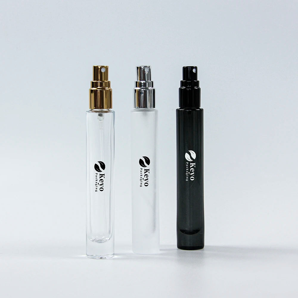 Thick Bottom Slim 10ml Mini Round Clear Glass Perfume Refillable Perfume Bottles