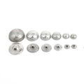 Clothing Wrapped Button Mushroom Shape Self Covered Fabric Cover Metal Button