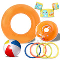 Custom Pool Float Tube Swimming Ring Inflatable Tubes Floaty Toys for Kids Adults