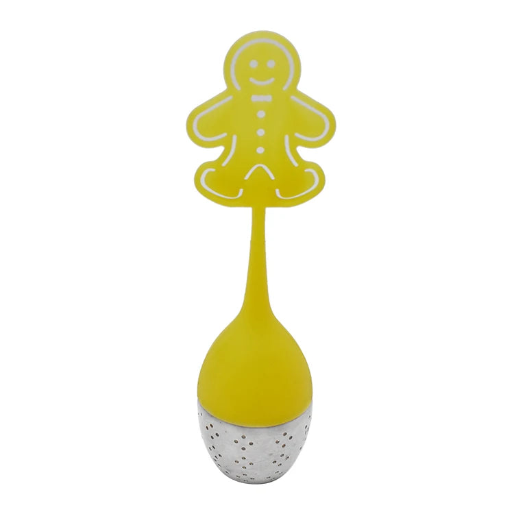 Modern Stainless Steel Tea Infuser with Eco-Friendly Silicone Filter for Home Use