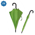 2025 Hotel Promotion Gift High Quality 23 Inch 8 Ribs Straight Green Wooden Umbrella with Manual Control High Quality Logo