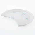 Factory Supply Restaurant Dinnerware Unique Moon Shape 11 Inch Melamine Dinner Plate
