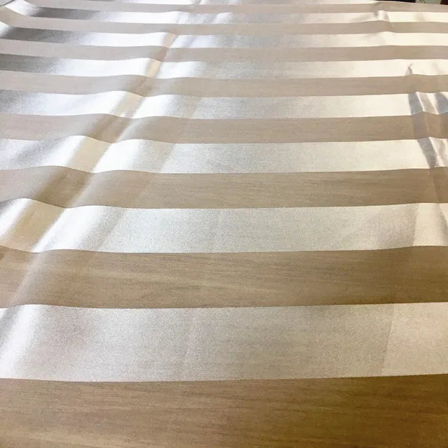 Promotion 100% Pure Silk Stripe Satin Silk Chiffon Stripe Fabric for Bride Dress Women Scarf PFD