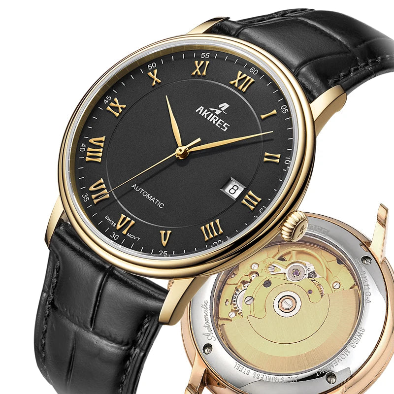 Custom Your Brand logo Mechanical Watch Oem Luxury Waterproof Watches Mechanical Automatic Mens Watch