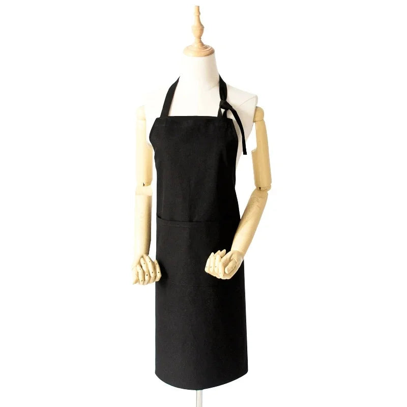Customizable Simple Canvas Workwear Apron Medium Long Hood Durable Eco-friendly Restaurant Milk Tea Flower Shops Various