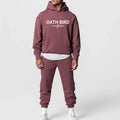 Custom Logo Blank Cotton French Terry Men Running Tracksuit Jogging Suits Streetwear Hoodie and Joggers Set Sweatsuits