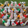 Ceramic Water Bird Whistle Clay Bird Glazed Song Chirps Bathtime Kids Toys Gift Christmas Party Favor Home Decoration
