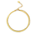 Minimalist 925 Sterling Silver Double Chain Women 18K Gold Snake Bracelets