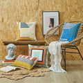 Moroccan Nordic-style Home Decoration Geometric Pattern Pillow Case Simple Embroidered Sofa Cushion Outdoor Lumbar Cushion