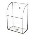Clear Acrylic TV Remote Control Holder With Charging Hole Wall Mount Acrylic Remote Control Holder Acrylic Wall Storage Box