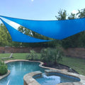 Sun Shade Sail Waterproof Blue Canopy Awning Shades for Patio-Commercial Standard Heavy Duty