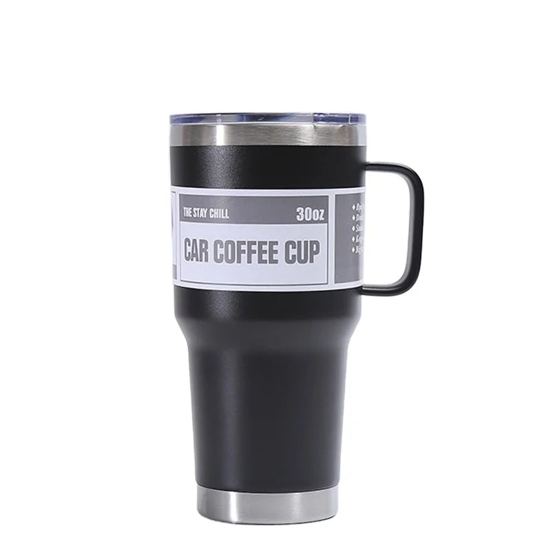 20oz Tumbler with Handle Termos Vasos Termicos Acero Inoxidable Stainless Steel Mug Powder Coated Tumblers for Laser Engraving