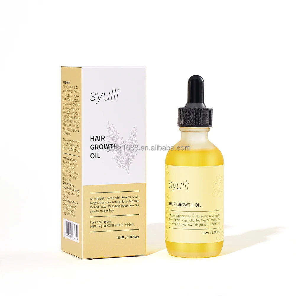 Organic Rosemary Mint Blend Scalp Hair Strengthening Nourish Soothe Dry Scalp Anti-Dandruff Leave-In Hair Growth Oil Private