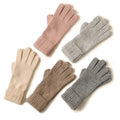 Factory Wholesale Autumn Winter Warm Knitted Wrist-Length Gloves Custom Pure Super Soft Cashmere Eco-Friendly Casual Women RY