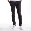 Men's Spring Autumn Casual Solid Color Loose Sweatpants New High Elastic Straight Twill Cotton Dark Wash Business Pocket Baggy