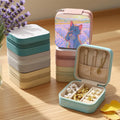 Sublimation Blank DIY PU Premium Jewelry Box Personalized Small Travel Jewelry Organizer Box for Girls Women