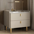 Modern Simple Wood Bedside Table with 2 Drawers Nordic Style Nightstand for Living Room & Bedroom for Hotel Use