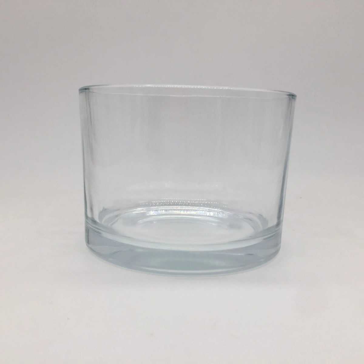 Factory in Stock Big Size 8oz 10oz 400ml 500ml Transparent White Glass Candle Jar Cup with Metal or Wooden Lid for Candle