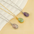 Anneversary Niece Gift Necklace From Anutie Genuine Gemstone Candy Amethyst Aventurine Jewelry for Her Girl Girlfriend Daughters