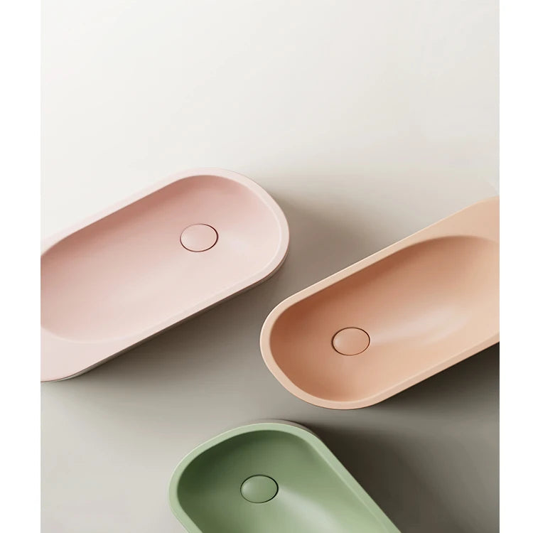 Modern Style Hand Wash Sinks Artificial Stone Bathroom Basin and Cheap Wash Basin