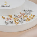 Gold Silver Rose-Gold Color Plated Copper Inlaid Zircon Cartilage Tragus  Women's Earring Studs Piercing Jewelry