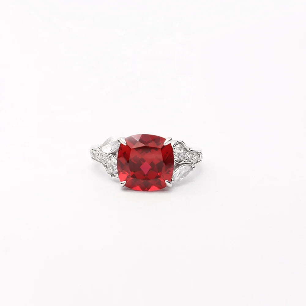 Best Jewelry Luxury Wedding Ring for Women Luxury Simulated Zirconia Ring Princess Emerald Ring