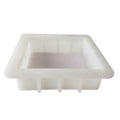 HY 6 Inch Square Cube Silicone Slab Mold for Soap Making Capacity 40oz 1100ml