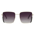 Trending Nickel-Free Metal Sunglasses Women Big Frame Pink Oversized Shades for Men UV400 Glasses Travel Beach Summer 2025