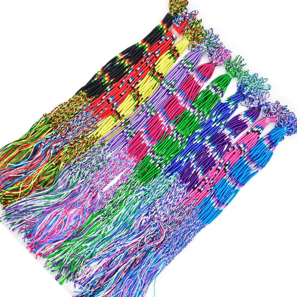 Hot Sale Wholesale Cheap Multi-colourEthnic Style String Braided Friendship Bracelet for Sale