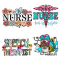 2023 RN Life Heat Transfers Pattern Iron on Stickers Custom Transfers Designs Ready to Press Screen Print Transfer Wholesale