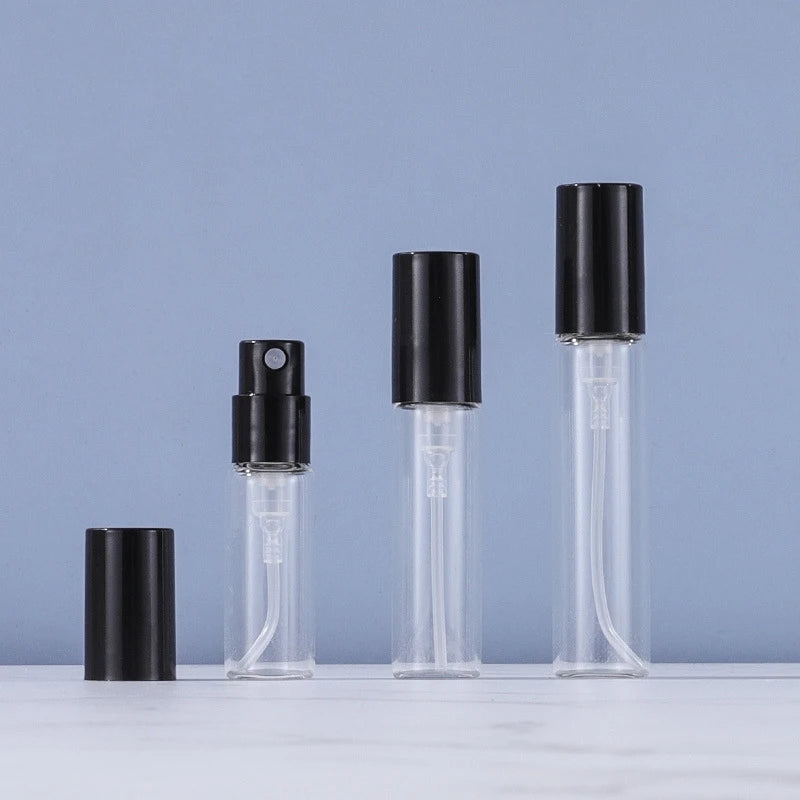 2ml 3ml 8ml 10ml Glass Spray Refillable Perfume Bottles with Pump Sayer and Box for Travel and Mini Tester