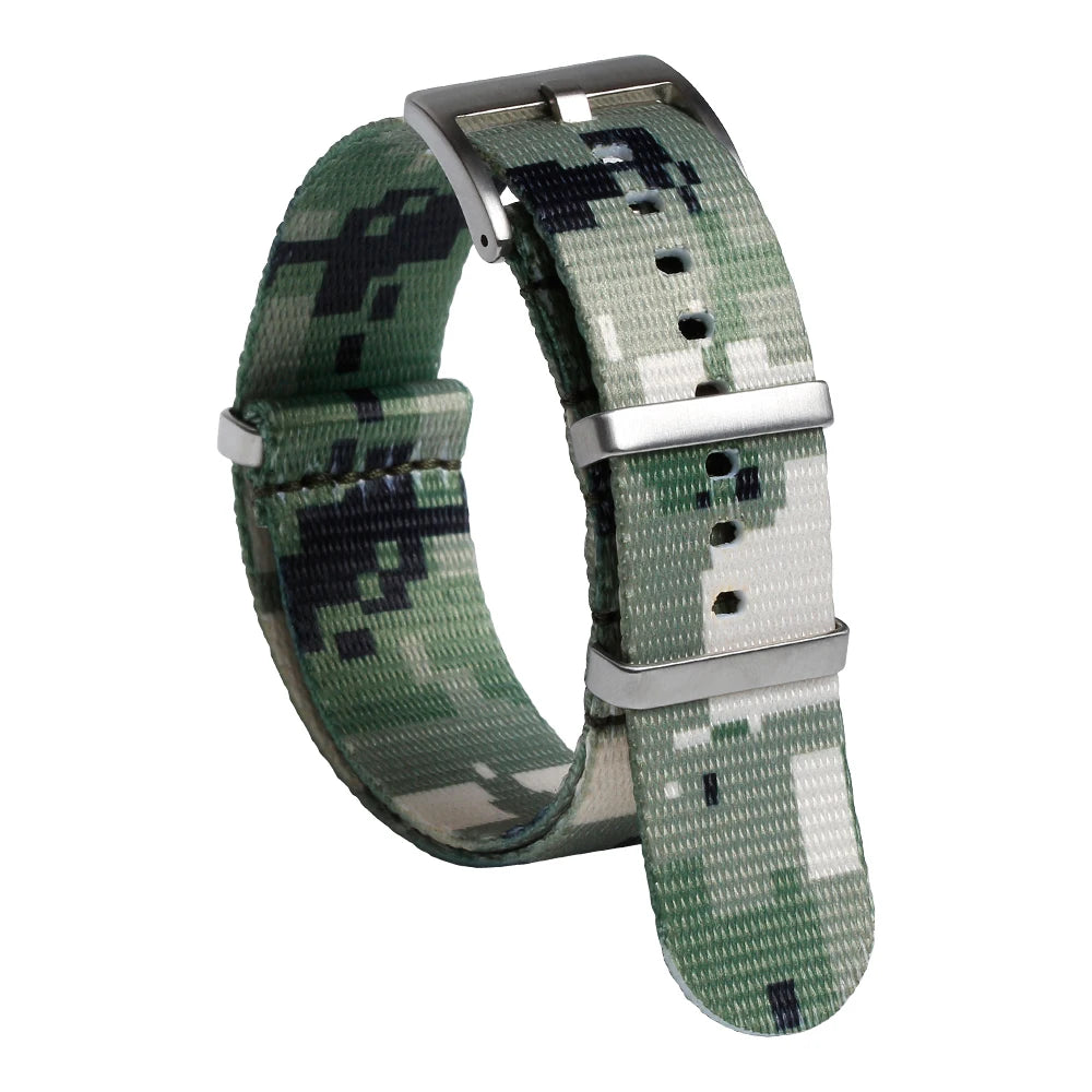 Nylon Braided Watch Band Nylon Fabric Strap Wrist Watch Accessories & Parts