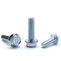 M3 M12 Flanged Hex Bolt High Quality Steel/Galvanized Carbon Zinc Plated Finish Various Lengths-40mm 50mm 80mm 100mm