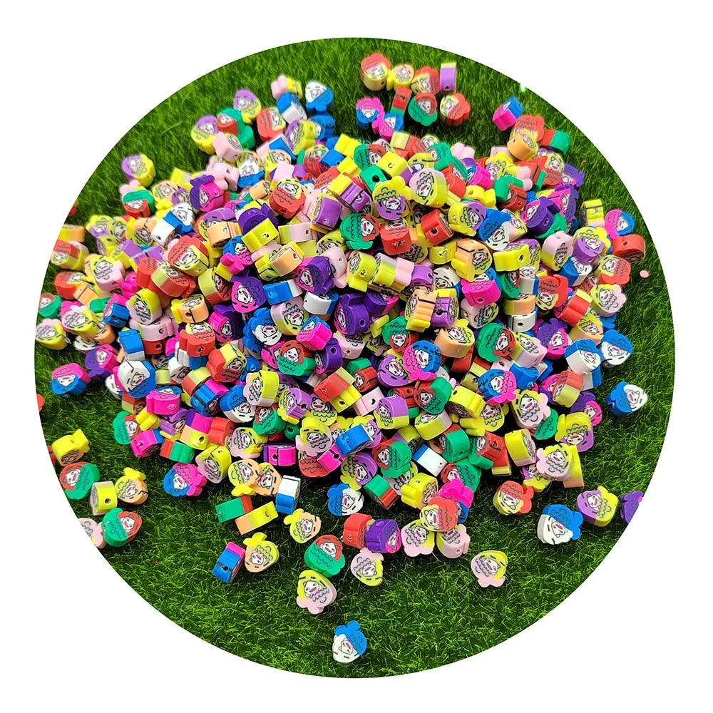 1000Pcs Mixed Colorful Ocean Sea Animals Polymer Clay Beads Hot Clay Loose Spacer Charms for Bracelet Necklace Jewelry Craft DIY