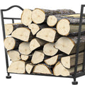 JIUYI Outdoor Burning Fireplace Tools Firewood Racks Metal Brackets for Stacking Firewood