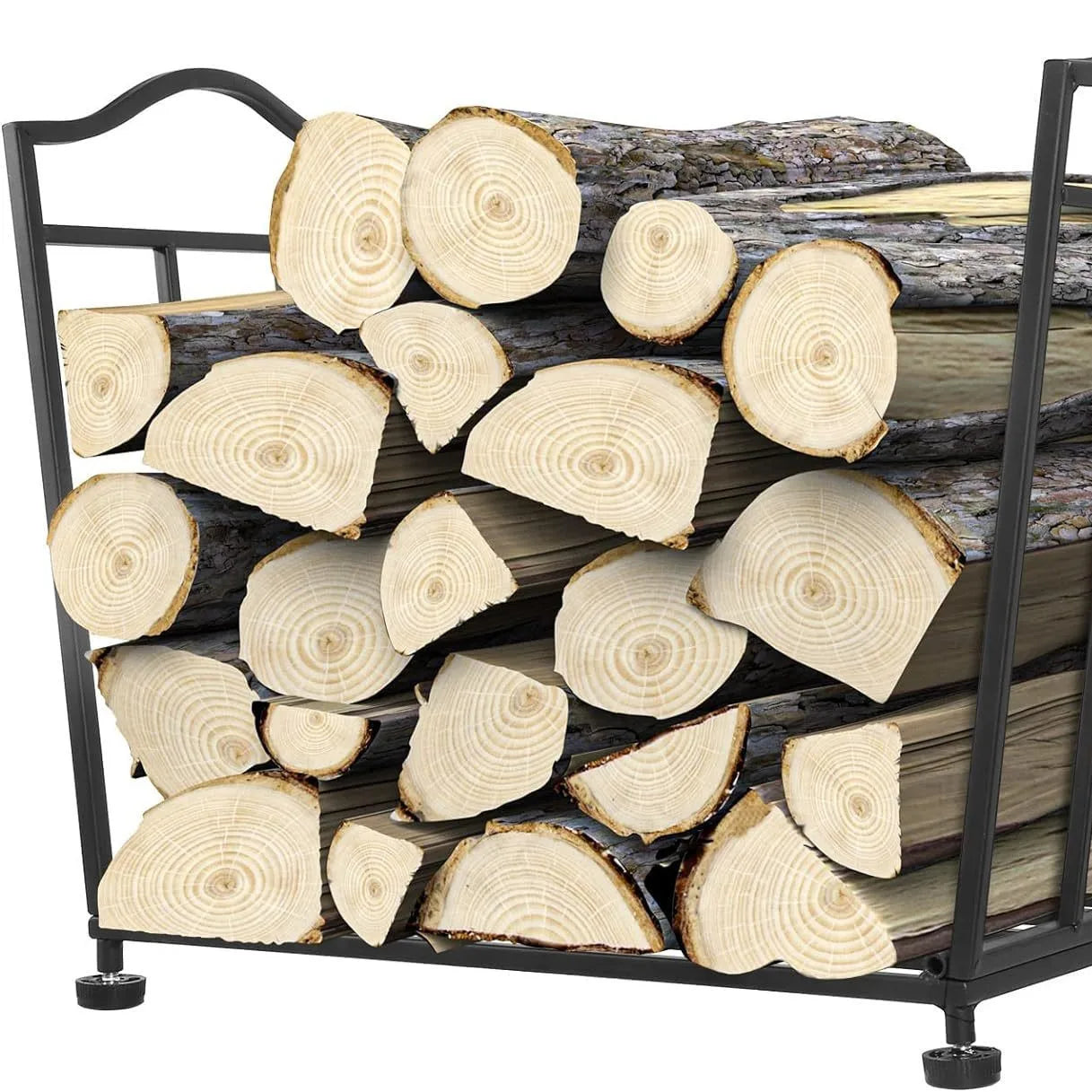 JIUYI Outdoor Burning Fireplace Tools Firewood Racks Metal Brackets for Stacking Firewood