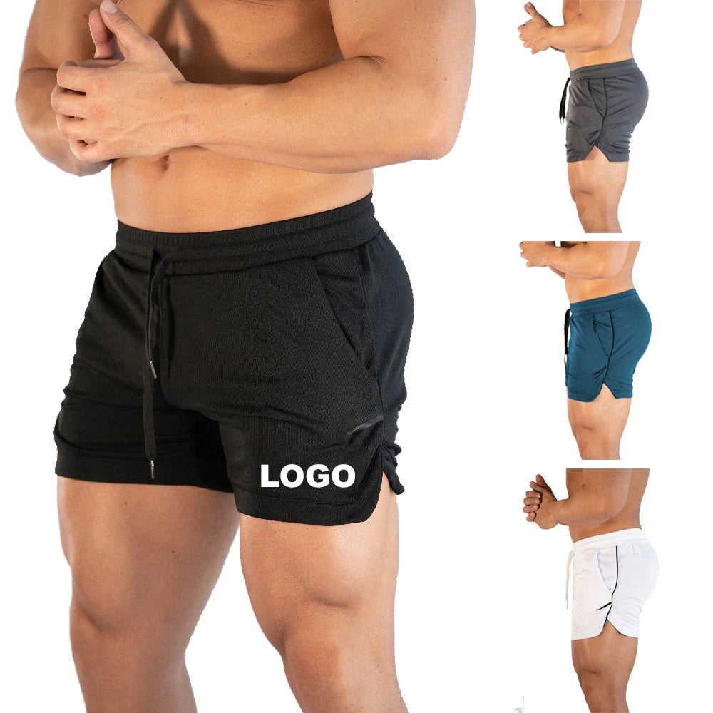 Athletic Shorts Custom Mens Workout Fitness Athletic Gym Training Bodybuilding Muscle Sweat Shorts