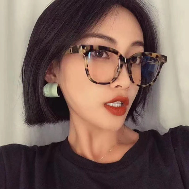Fashion Anti Bllue Light Computer Unisex Glasses square Frame and Private Customized logo