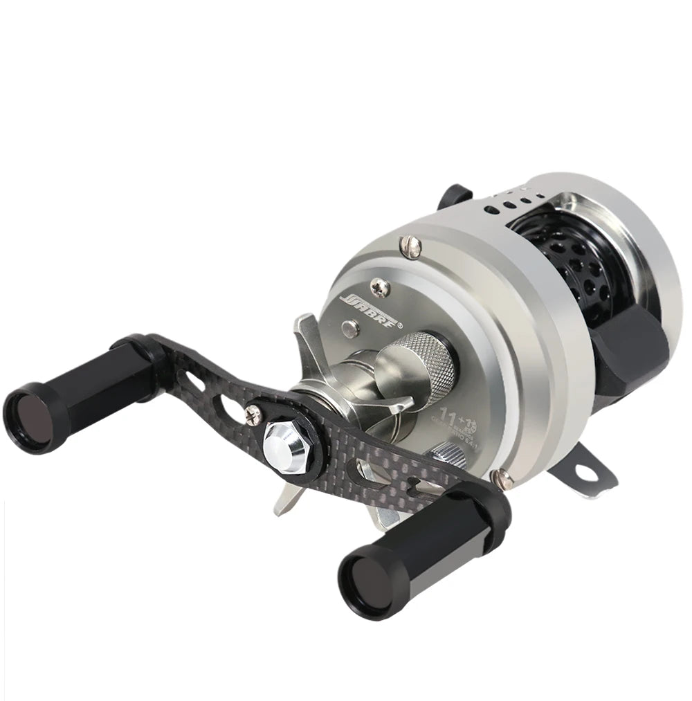 All Metal CAS MiNi Long-Range Fishing Reel Trolling 11+1BB 6.4:1 Gear Ratio Right Hand Freshwater Fishing Reel